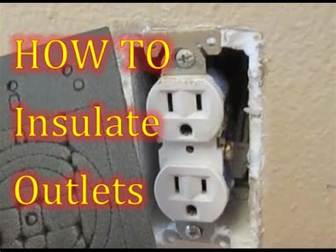 insulation for outside wall outlets